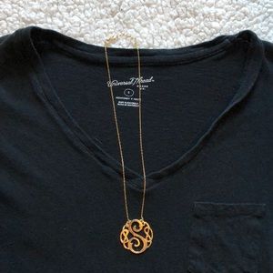 Chic monogram necklace